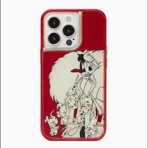Disney x Kate spade 101 Dalmatians phone case w/ Camera case & sticker pocket